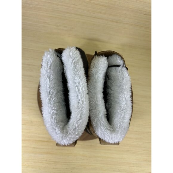 Cabelas Brown Leather Fur Lined Winter Boots Mens Size 10 - Picture 7 of 10